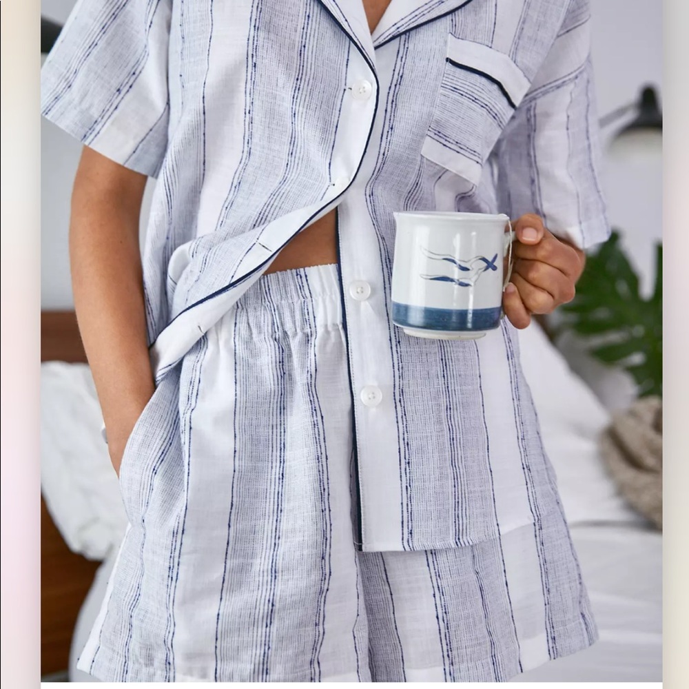 Madewell x Parachute® Striped Oversized Pajama Set